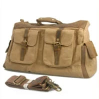 Vintage Crazy Horse Leather Duffle Bag