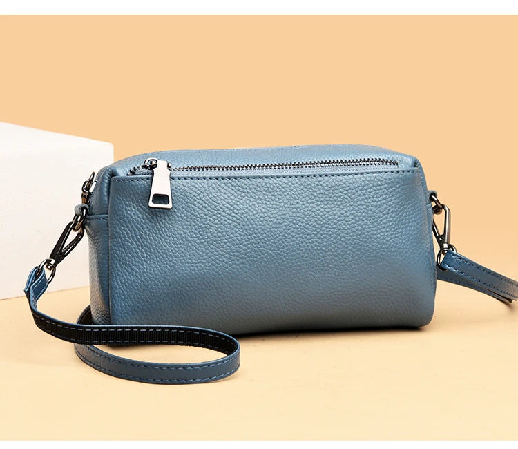 Genuine Cowhide Leather Shoulder Bag