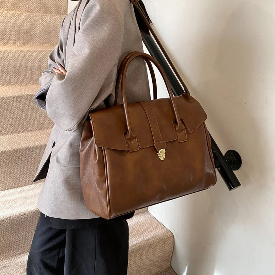 Luxury Large Capacity Boston Shoulder Bag