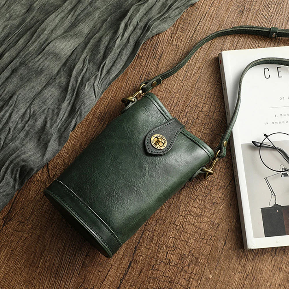 Quality Genuine Leather Crossbody Phone Purse