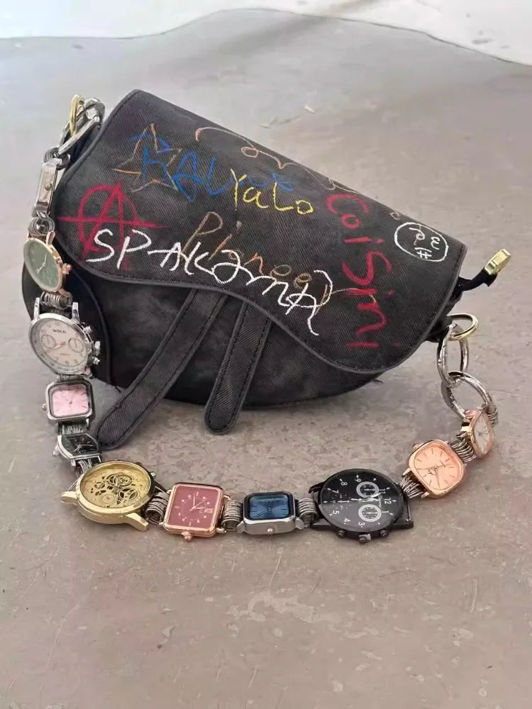 Designer Luxury Saddle Bag