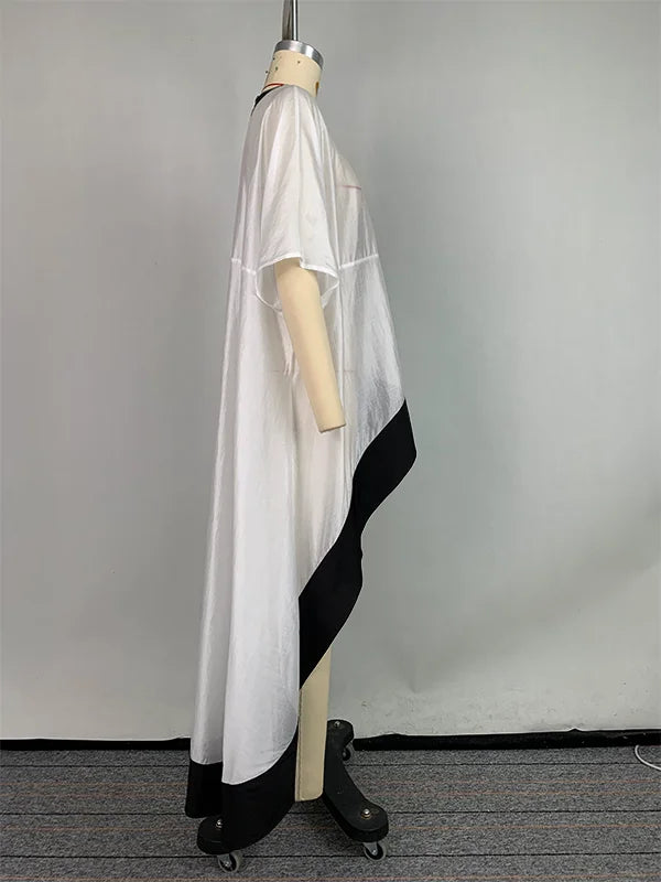 Batwing Sve See-Through Blouse