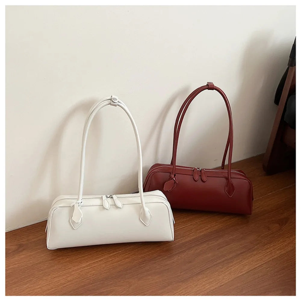 Long-Handle Baguette Retro Shoulder Tote