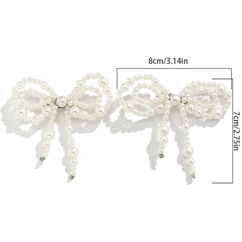 Imitation Pearl Bow Pin Pants Ankle Chain for Women | Jeans Jewelry Trouser Leg Clothing Accessory
