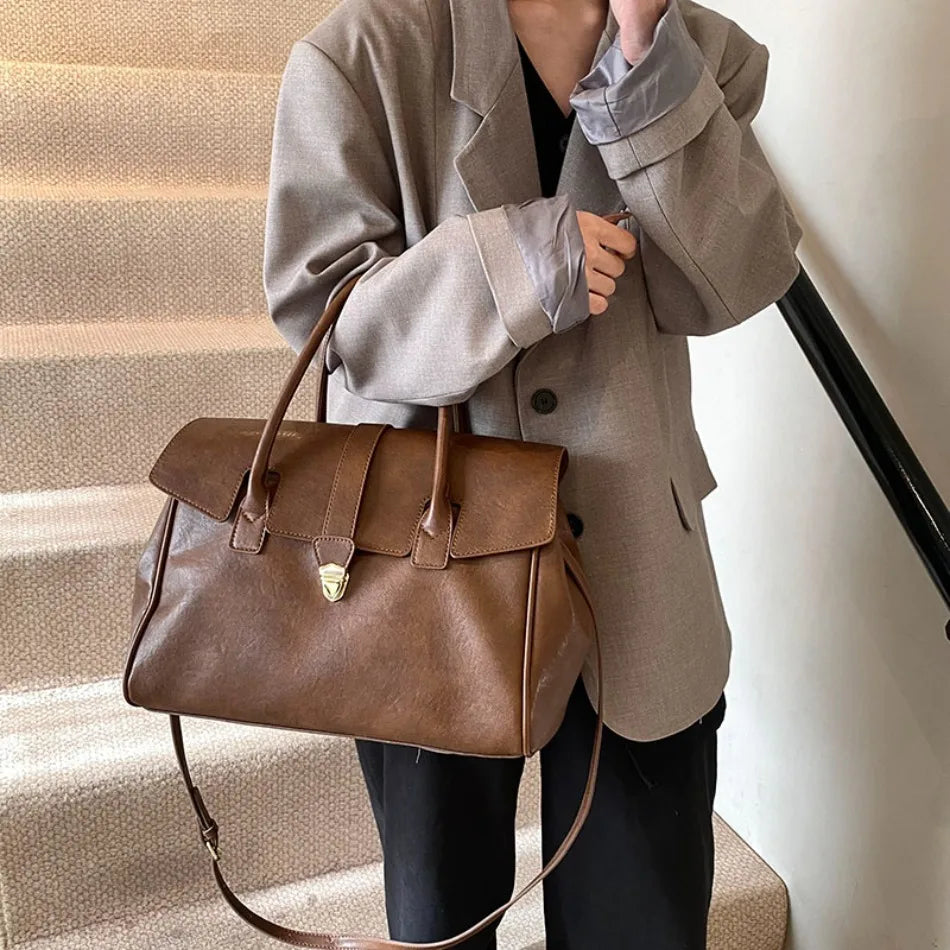 Luxury Large Capacity Boston Shoulder Bag
