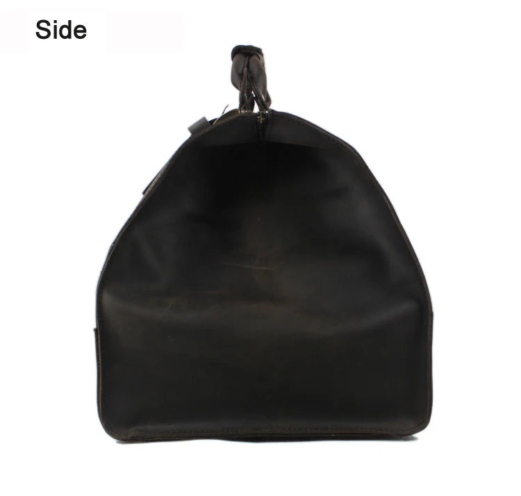Vintage Crazy Horse Leather Duffle Bag