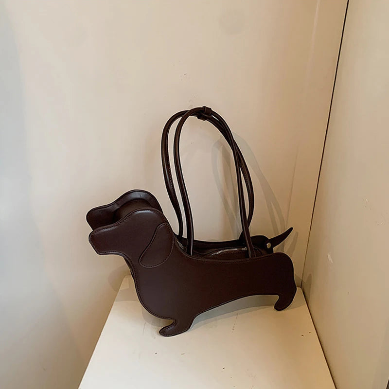 3D Dachshund Novelty Shoulder Bag