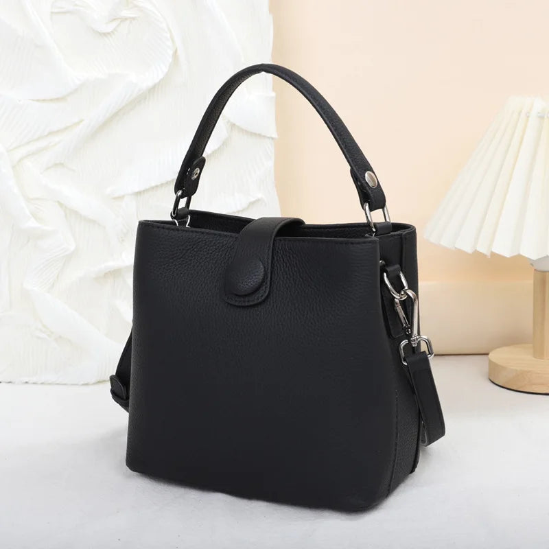 First Layer Cowhide Leather Crossbody Bag
