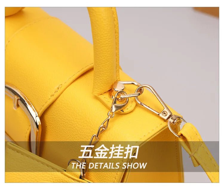 PU Leather Small Square Crossbody Bag - Nitamoje