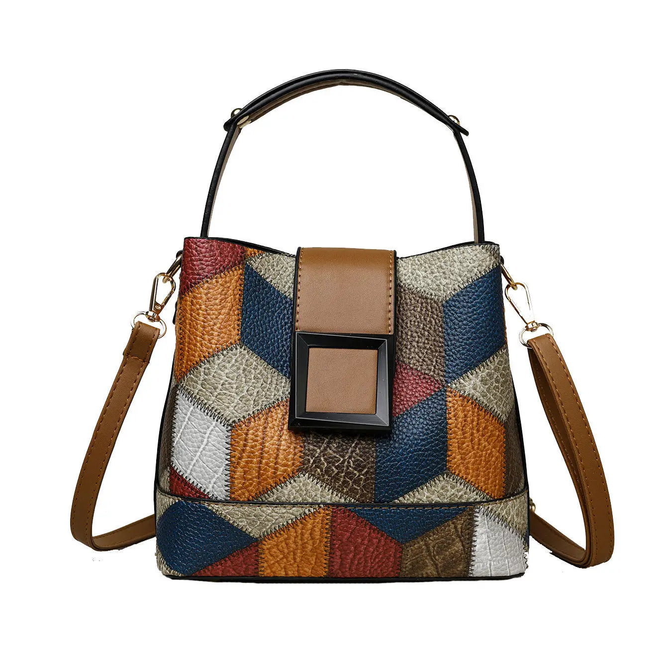 Elegant Solid Color Bucket Bag with Adjustable Shoulder Strap Versatile Crossbody Handbag for Women, Lightweight with Zipper.