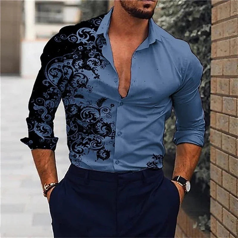 Men's Classic Hawaiian Long-Sve Shirt