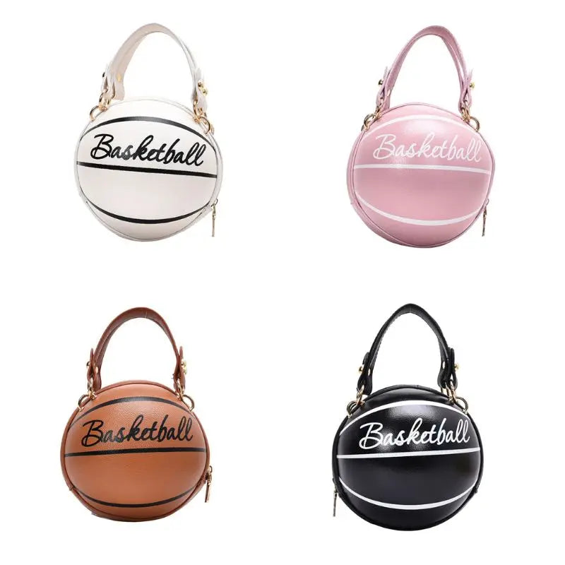 Personality Fun Pink Ins Versatile Chain Football Basketball Shoulder Bag