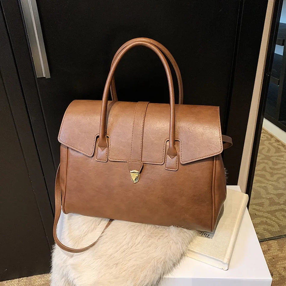 Luxury Large Capacity Boston Shoulder Bag