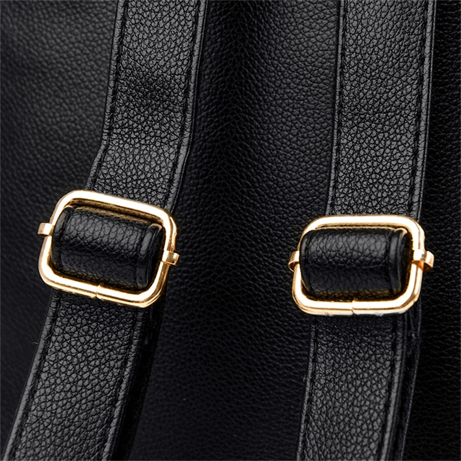 Vintage Leather Backpack for Women