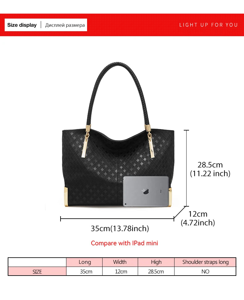 Genuine Leather Elegant Luxury Tote Bag