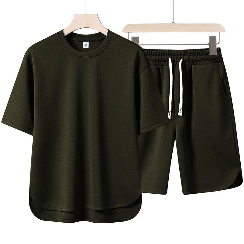 Men's Solid Color Summer Tracksuit