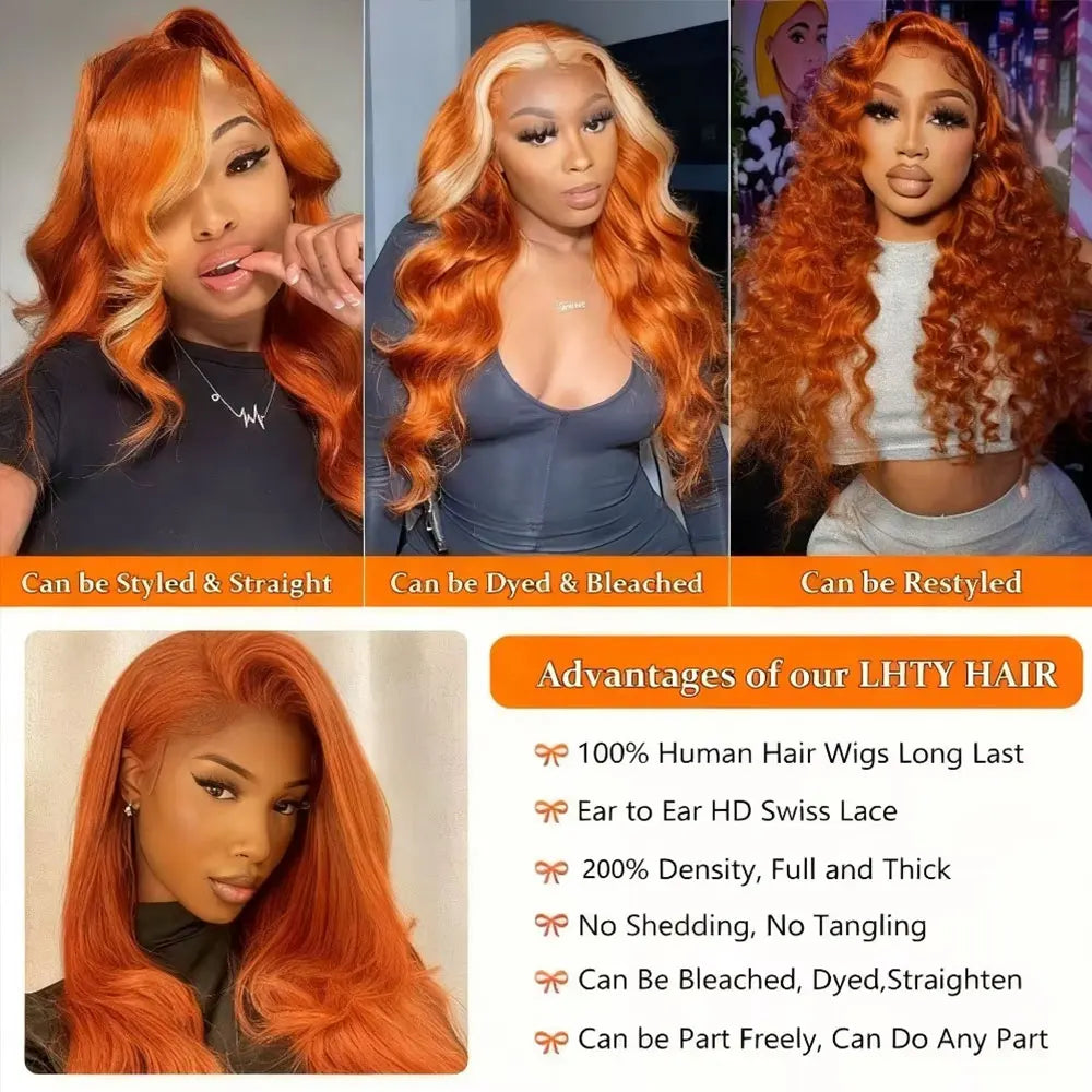 Chocolate Brown Body Wave HD Lace Front Wig