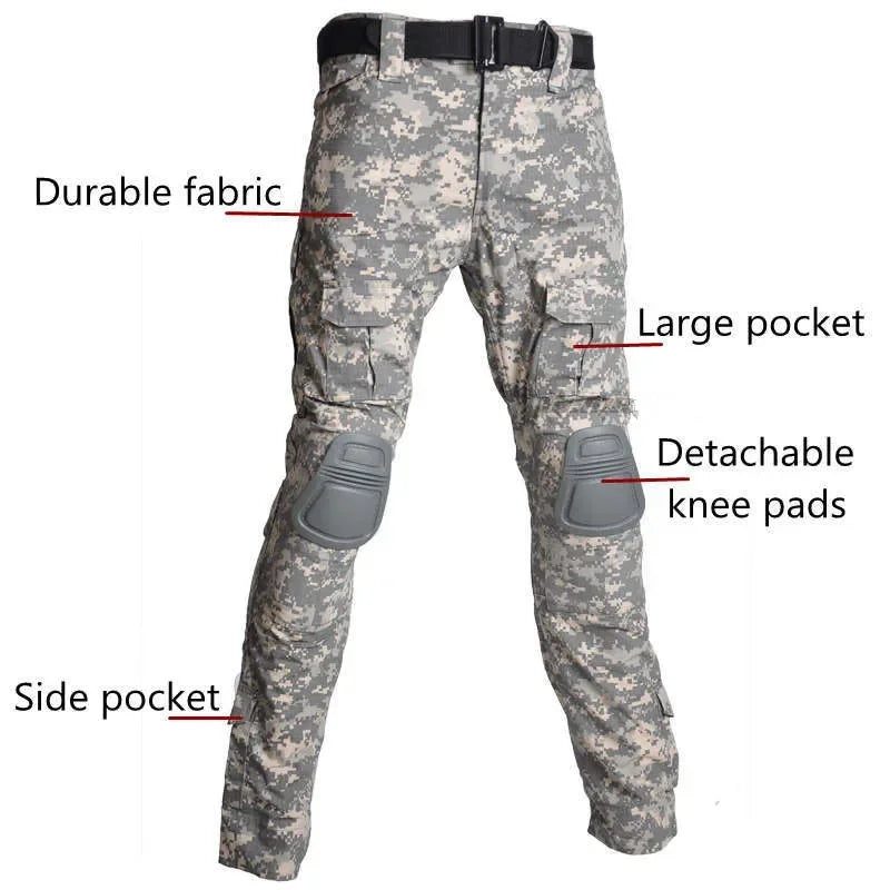 Men's Green Tactical Cargo Set