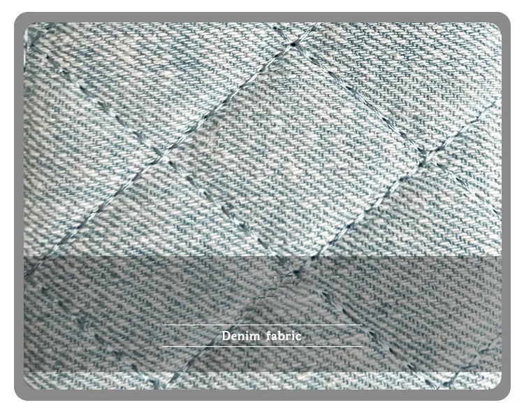 Mini Denim Chain Box Crossbody Bag