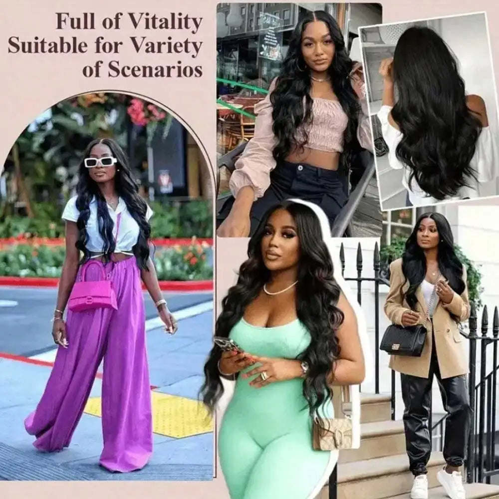 Extra Long Body Wave HD Lace Closure Wig