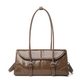Women's Oversized Genuine Leather Retro Underarm Shoulder Bag