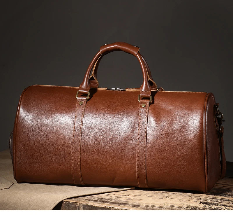 Genuine Leather Luxury Duffle Bag