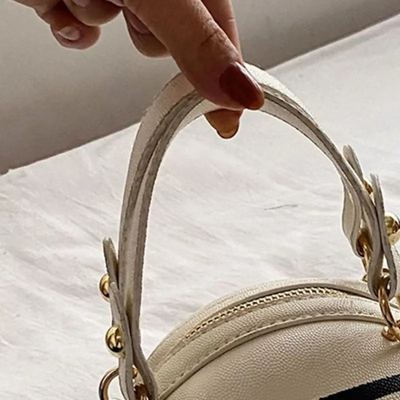 Chain Shoulder Bag Sports Ball Print