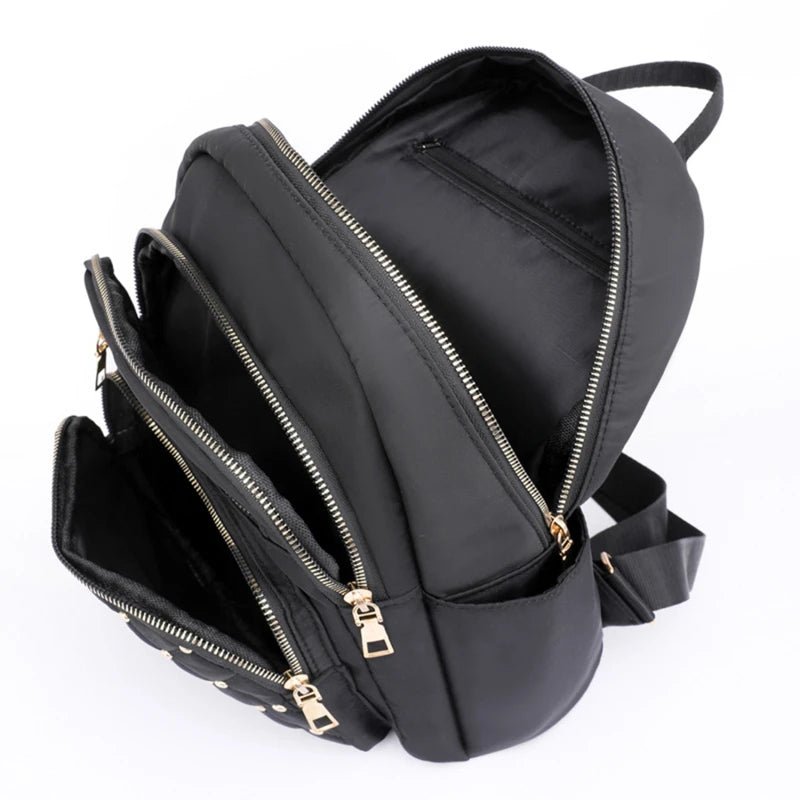 Fashion Bagpack Women High Quality Nylon Backpacks Female Big Travel Back Pack Large School Bags for Teenage Girls Shoulder Bag - Nitamoje