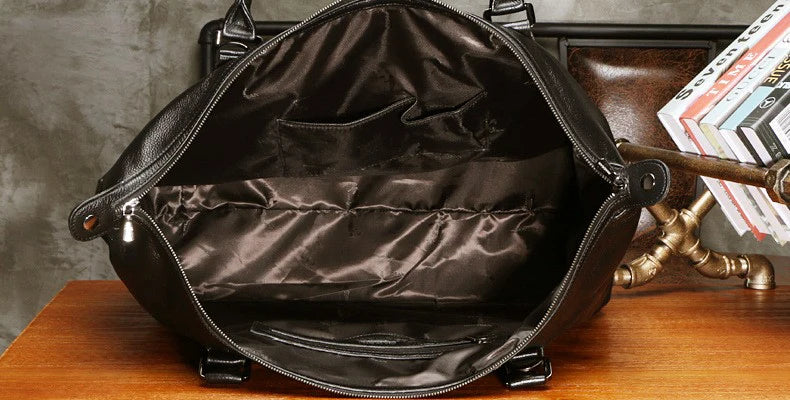 Fashion Genuine Leather Travel Duffle Bag