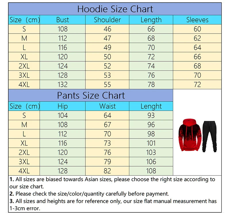 Men's Casual Hoodie & Sweatpants Jogging Set