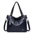 Luxury Leather Top Handle Tote Bag