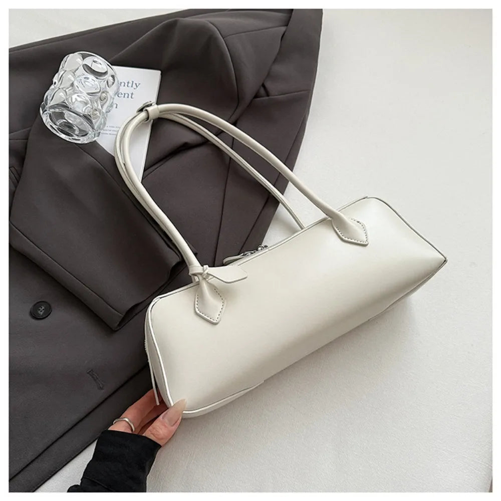 Long-Handle Baguette Retro Shoulder Tote