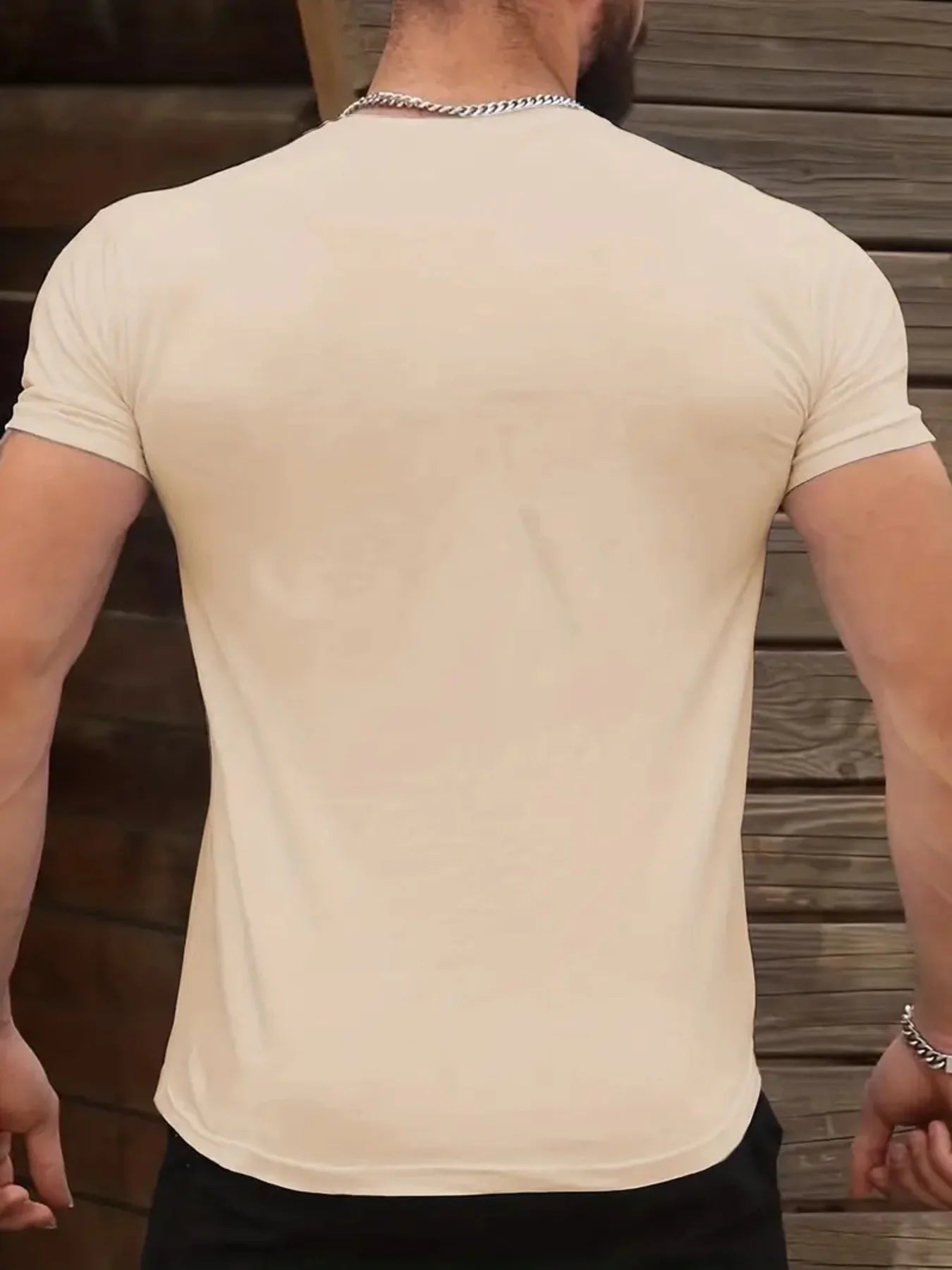 Men's Cotton Graphic Print Crew Neck T-Shirt