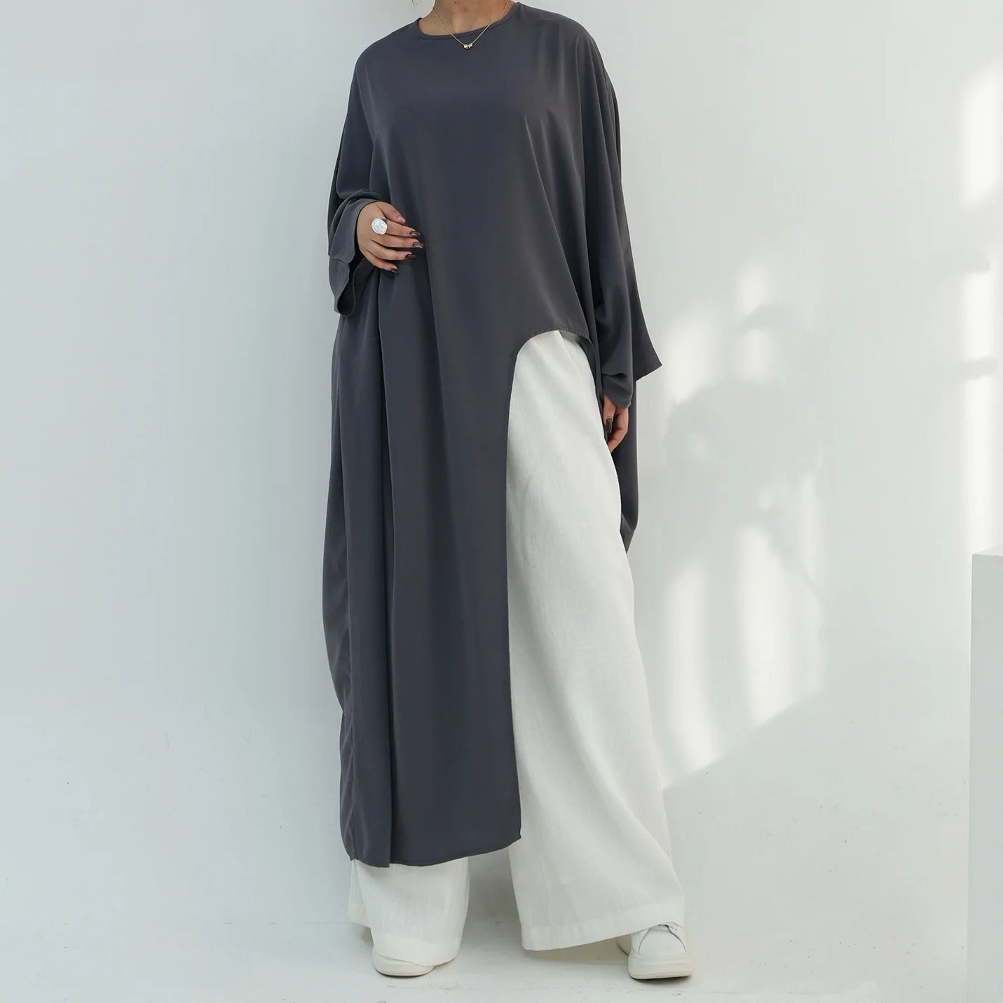Elegant Irregular Muflattering Maxi Blouse