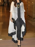 Batwing Sve See-Through Blouse