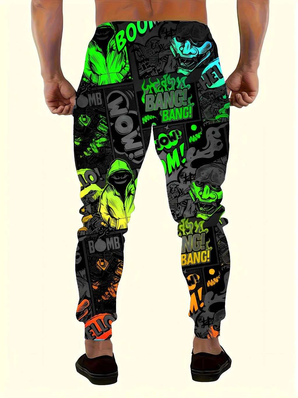 Men's 3D Gradient Print Jogger Pants