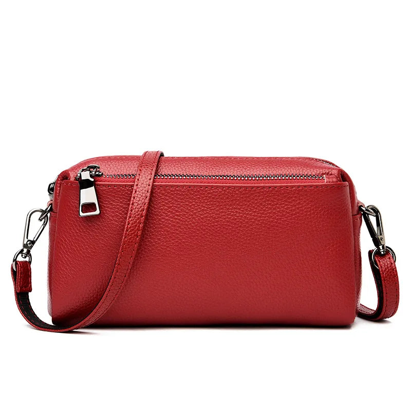 Genuine Cowhide Leather Shoulder Bag