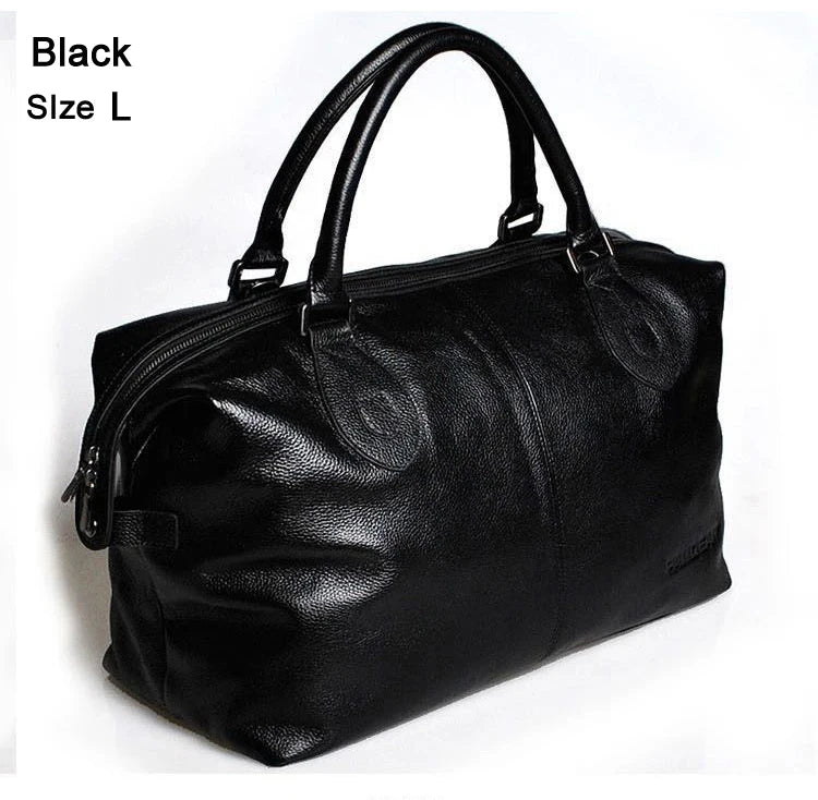 Fashion Genuine Leather Travel Duffle Bag