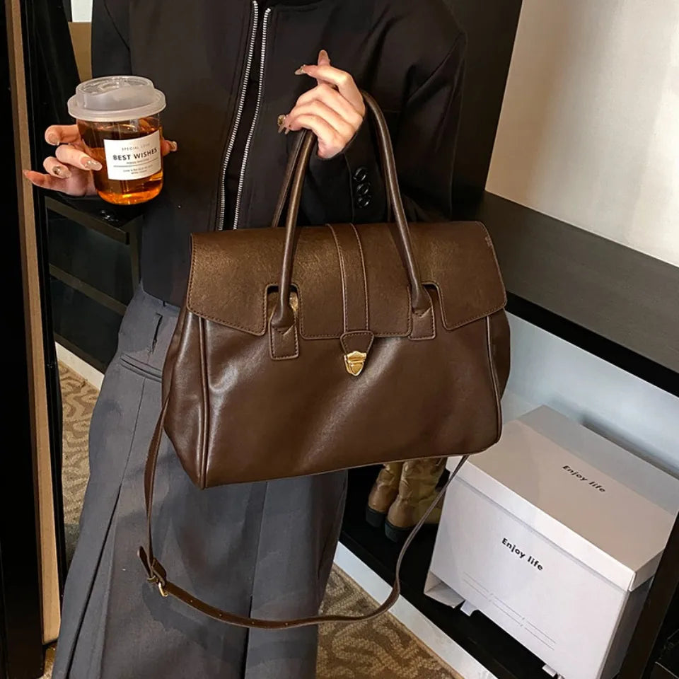 Luxury Large Capacity Boston Shoulder Bag