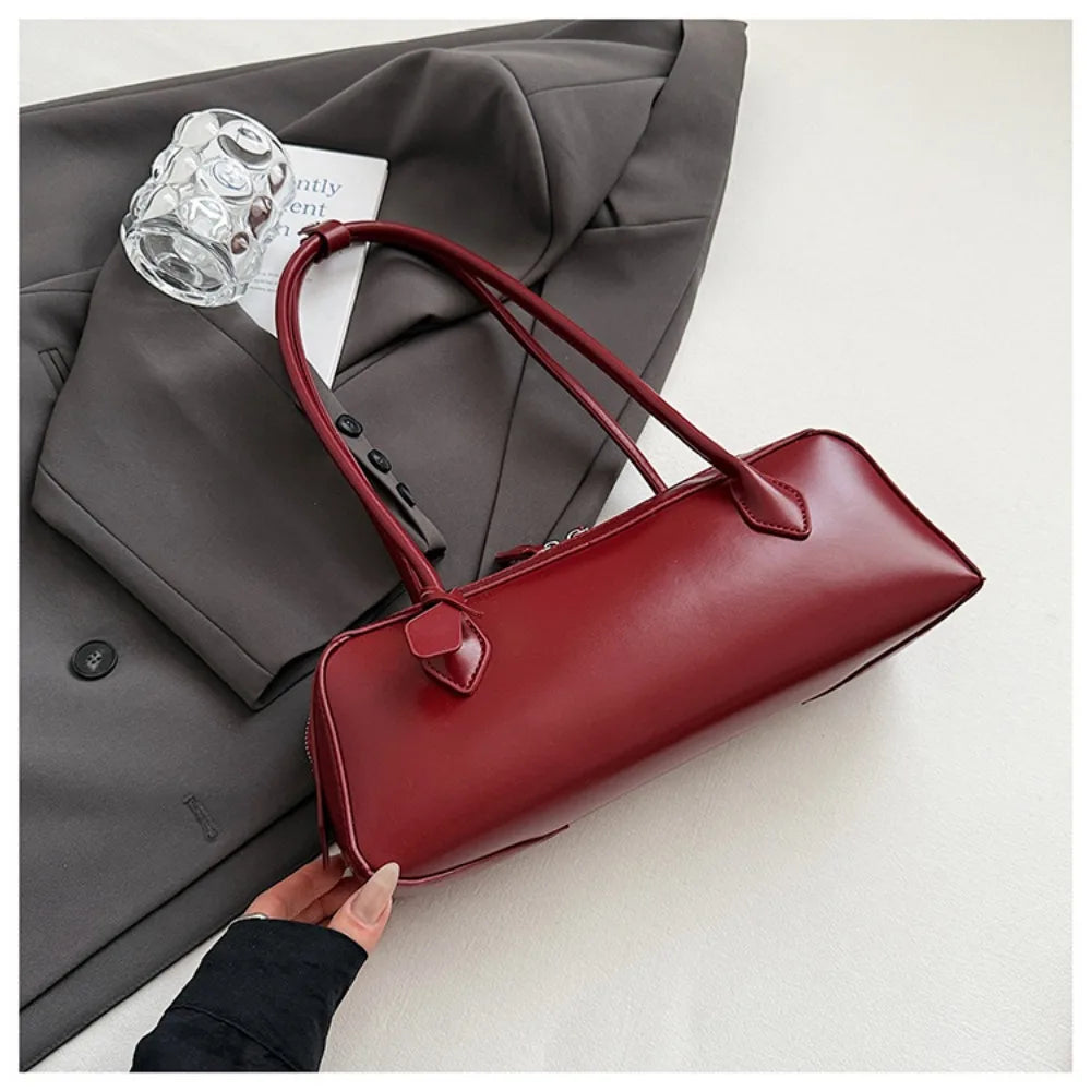 Long-Handle Baguette Retro Shoulder Tote
