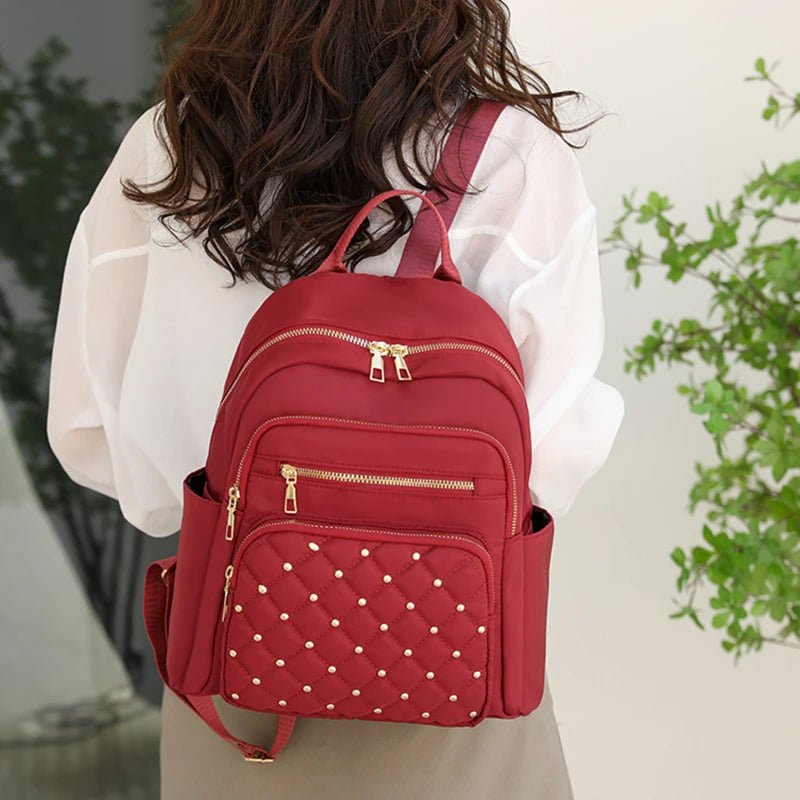 Fashion Bagpack Women High Quality Nylon Backpacks Female Big Travel Back Pack Large School Bags for Teenage Girls Shoulder Bag - Nitamoje