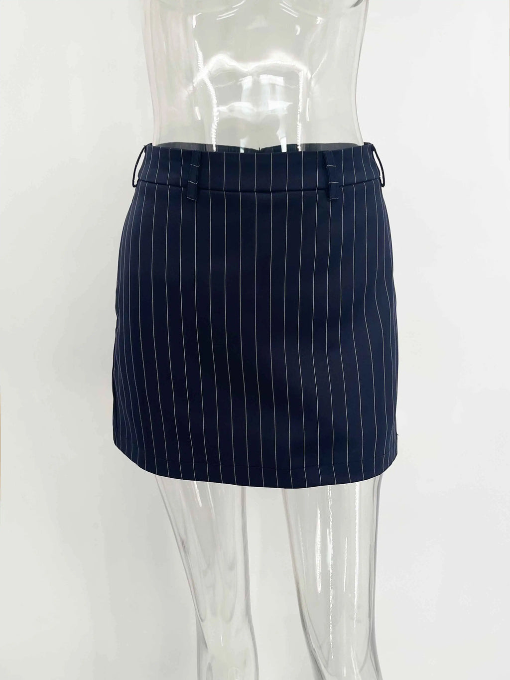 Women Short Dress Set Fashion Striped V-Neck Luxury Ribbon Blazer Skirt
