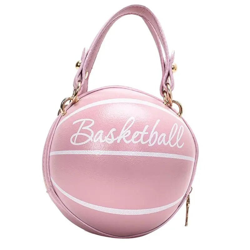 Personality Fun Pink Ins Versatile Chain Football Basketball Shoulder Bag - Nitamoje