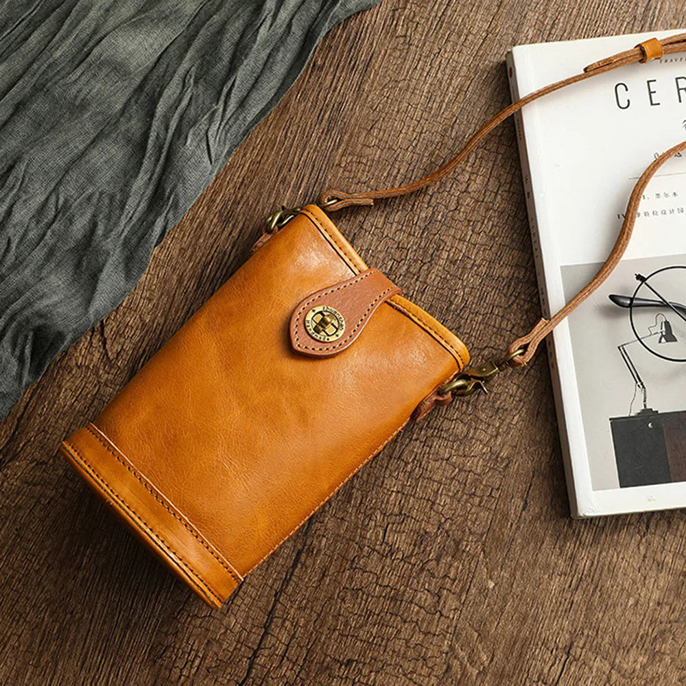 Quality Genuine Leather Crossbody Phone Purse
