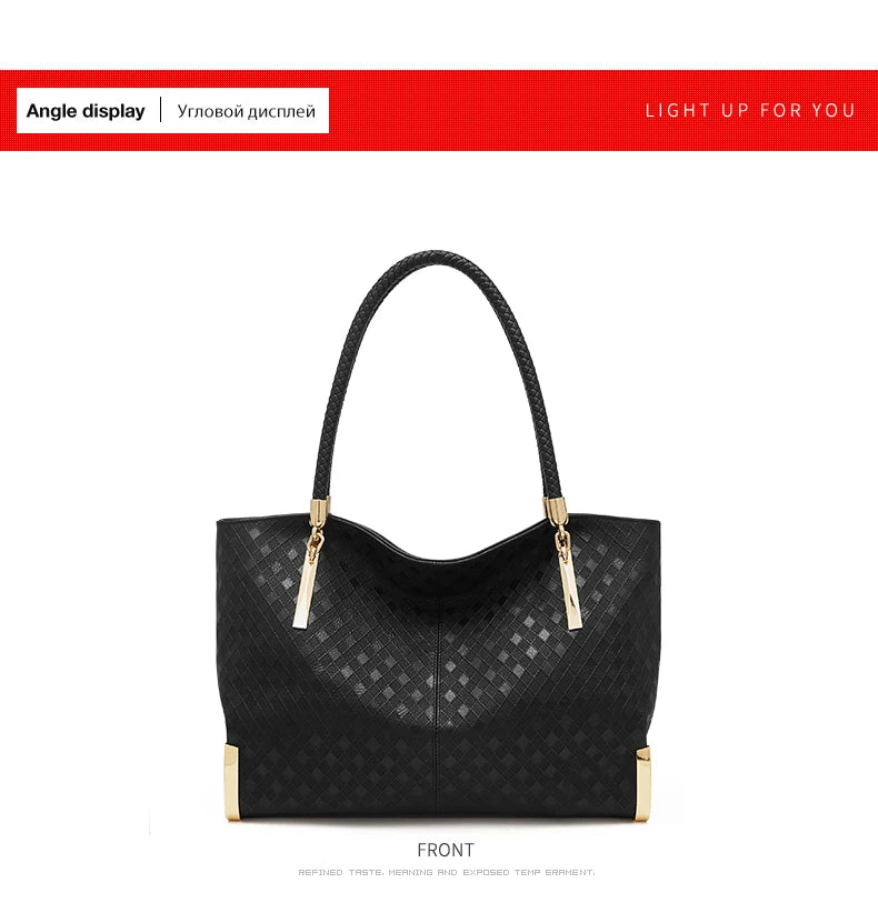 Genuine Leather Elegant Luxury Tote Bag