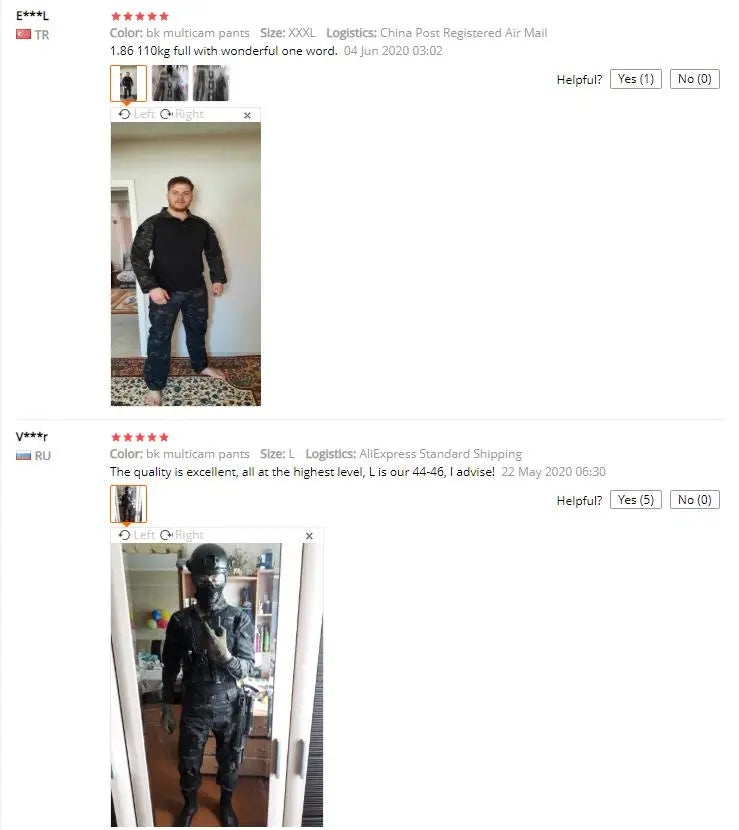 Men's Green Tactical Cargo Set