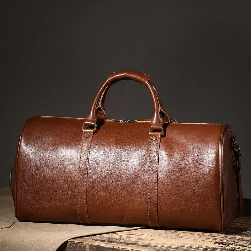 Genuine Leather Luxury Duffle Bag