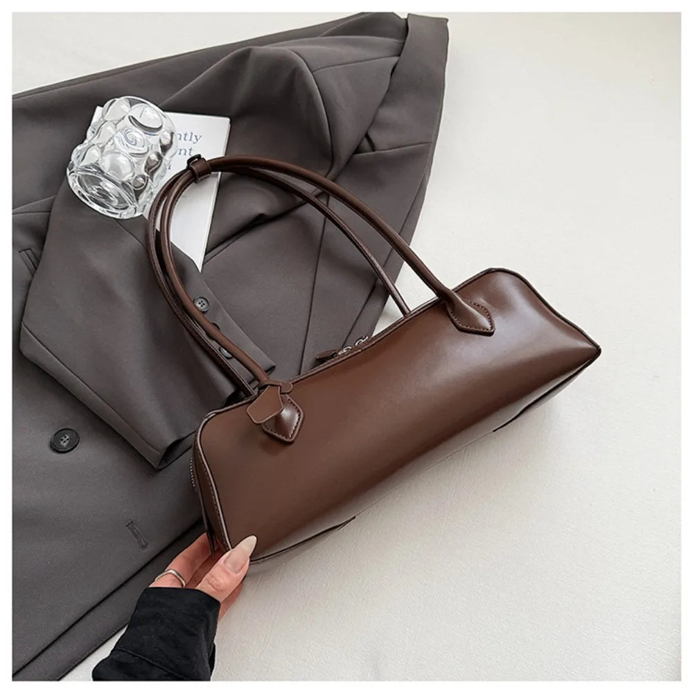 Long-Handle Baguette Retro Shoulder Tote