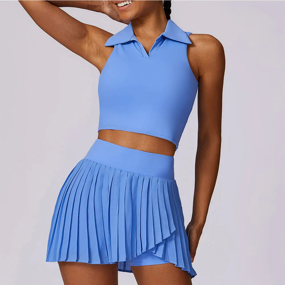 2PCS Women's Yoga Set Gym Activewear Running Sports Fitness Set