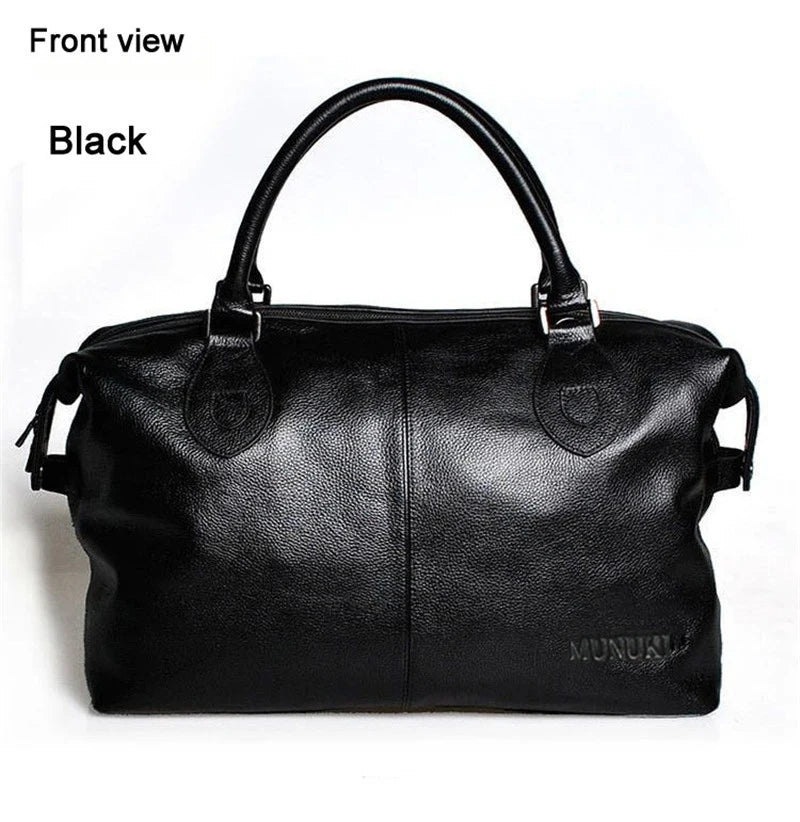 Fashion Genuine Leather Travel Duffle Bag